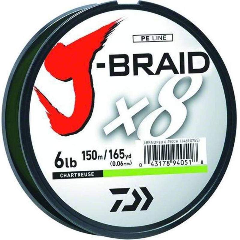 Daiwa J-BRAIDX8, Filler Spool, Dark Green, Mono Dia.= 6lb. - Image 4